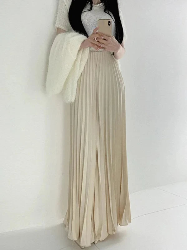 Fashion Elegant Pleated Skirt for Women Faldas Vintage Saias Party Goth Skirts Ropa Mujer Casual Jupe Femme Harajuku Streetwear