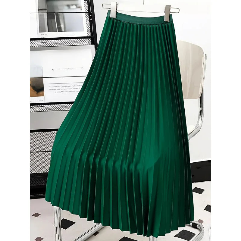 Fashion Elegant Pleated Skirt for Women Faldas Vintage Saias Party Goth Skirts Ropa Mujer Casual Jupe Femme Harajuku Streetwear
