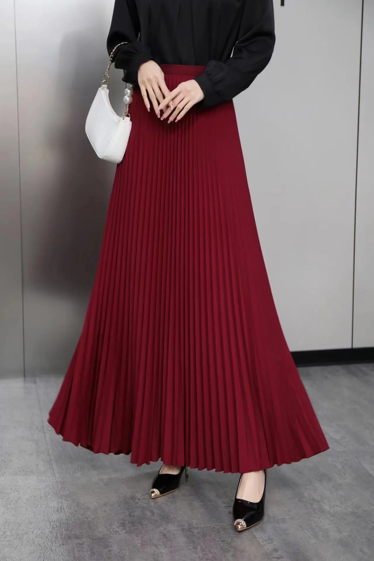 Fashion Elegant Pleated Skirt for Women Faldas Vintage Saias Party Goth Skirts Ropa Mujer Casual Jupe Femme Harajuku Streetwear