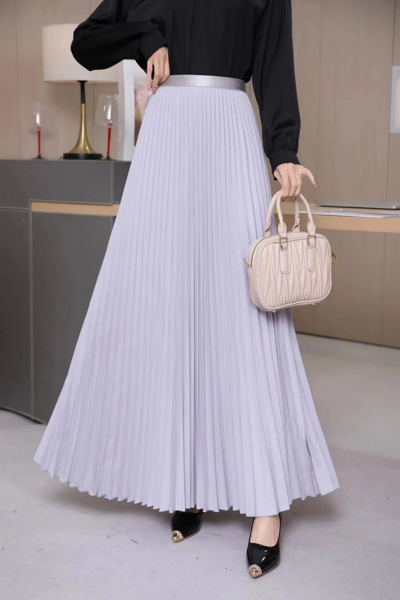 Fashion Elegant Pleated Skirt for Women Faldas Vintage Saias Party Goth Skirts Ropa Mujer Casual Jupe Femme Harajuku Streetwear